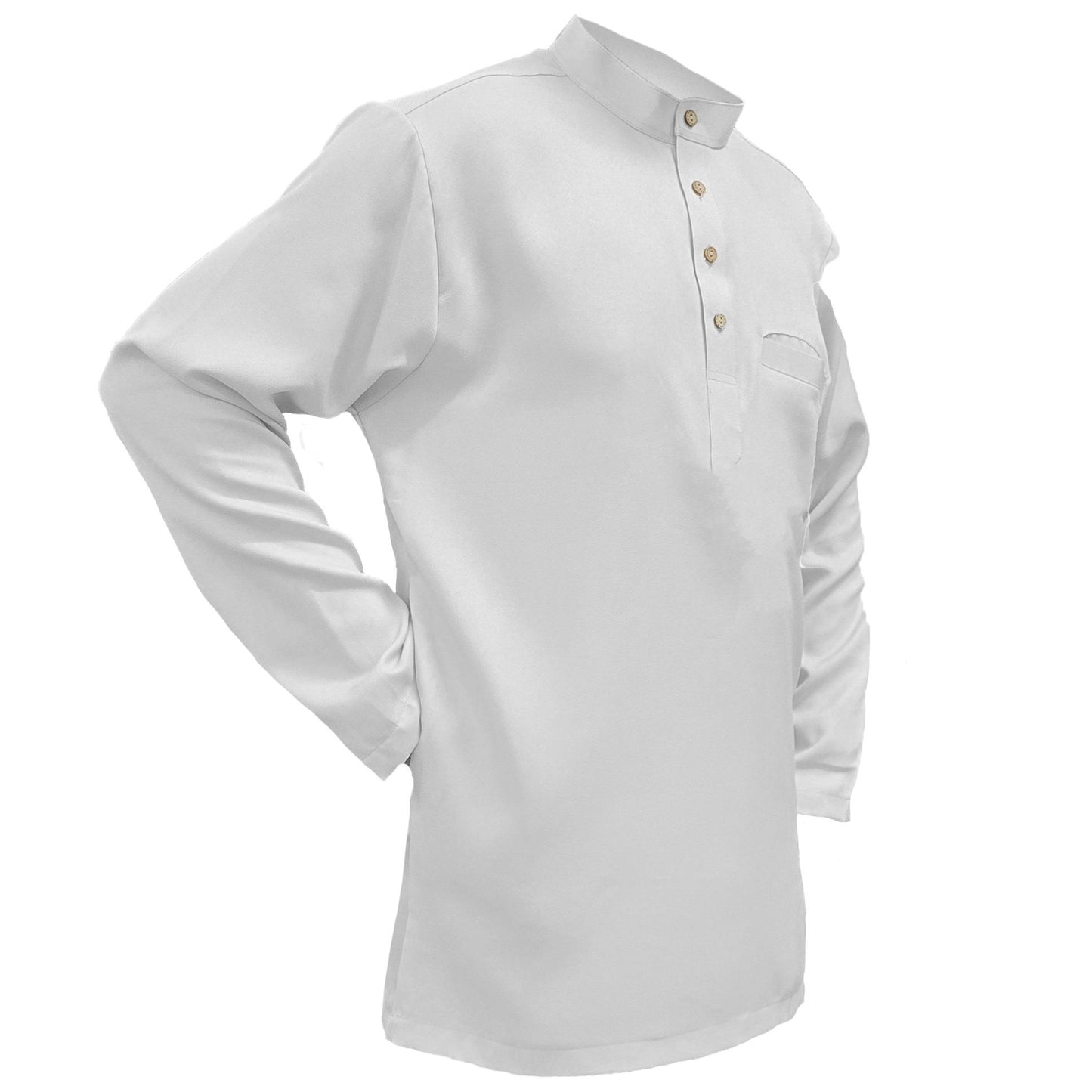 Baju Kurta Raya Classic Lengan Panjang Lelaki - Pakaian Muslim Lelaki Pocket Clothing All sizes Kanak-Kanak Remaja Dewasa