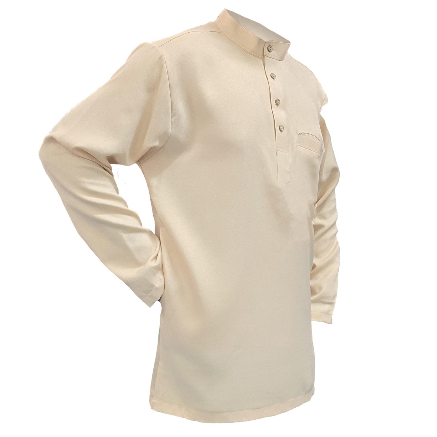 Baju Kurta Raya Classic Lengan Panjang Lelaki - Pakaian Muslim Lelaki Pocket Clothing All sizes Kanak-Kanak Remaja Dewasa