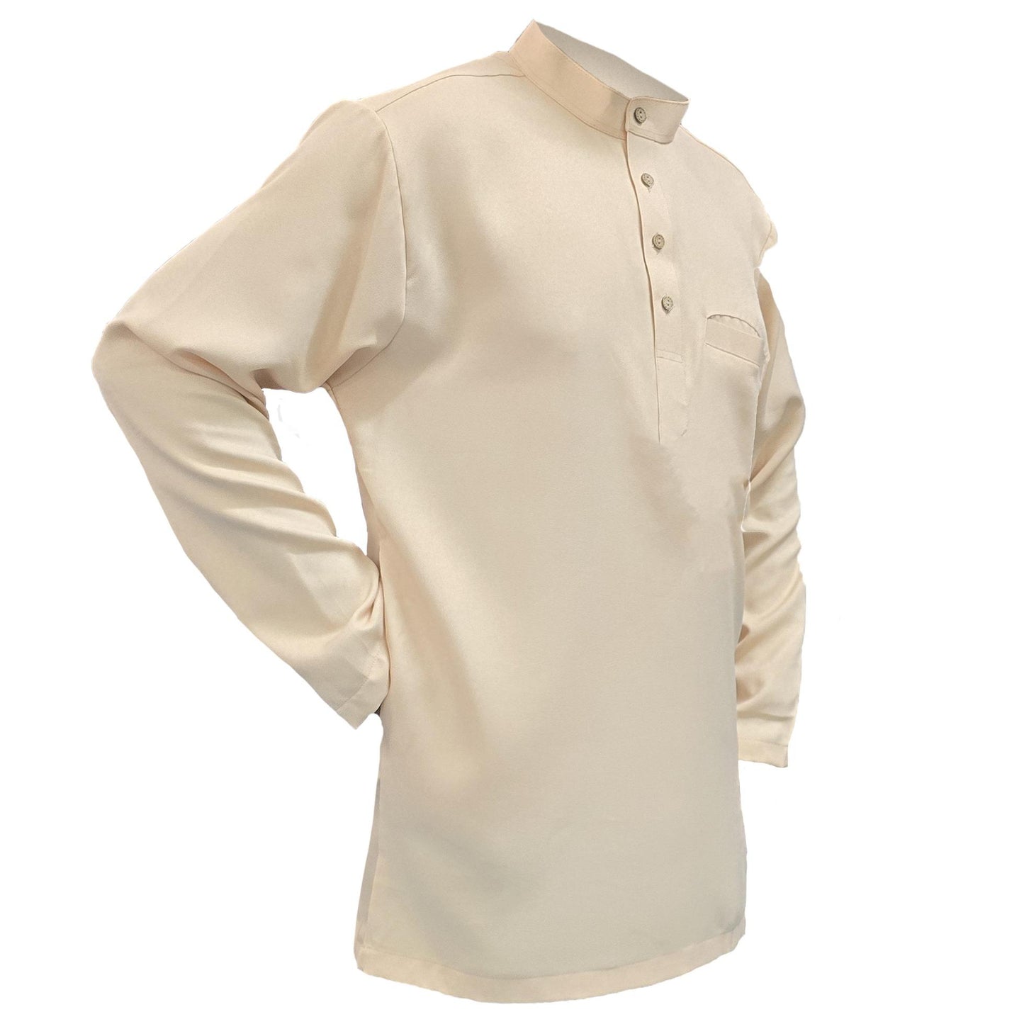 Baju Kurta Raya Classic Lengan Panjang Lelaki - Pakaian Muslim Lelaki Pocket Clothing All sizes Kanak-Kanak Remaja Dewasa