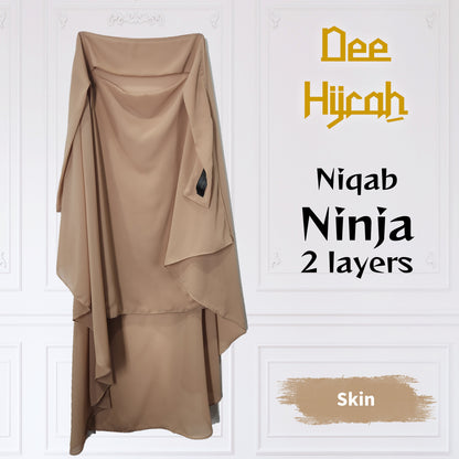 Long Niqab Ninja with 2 layers