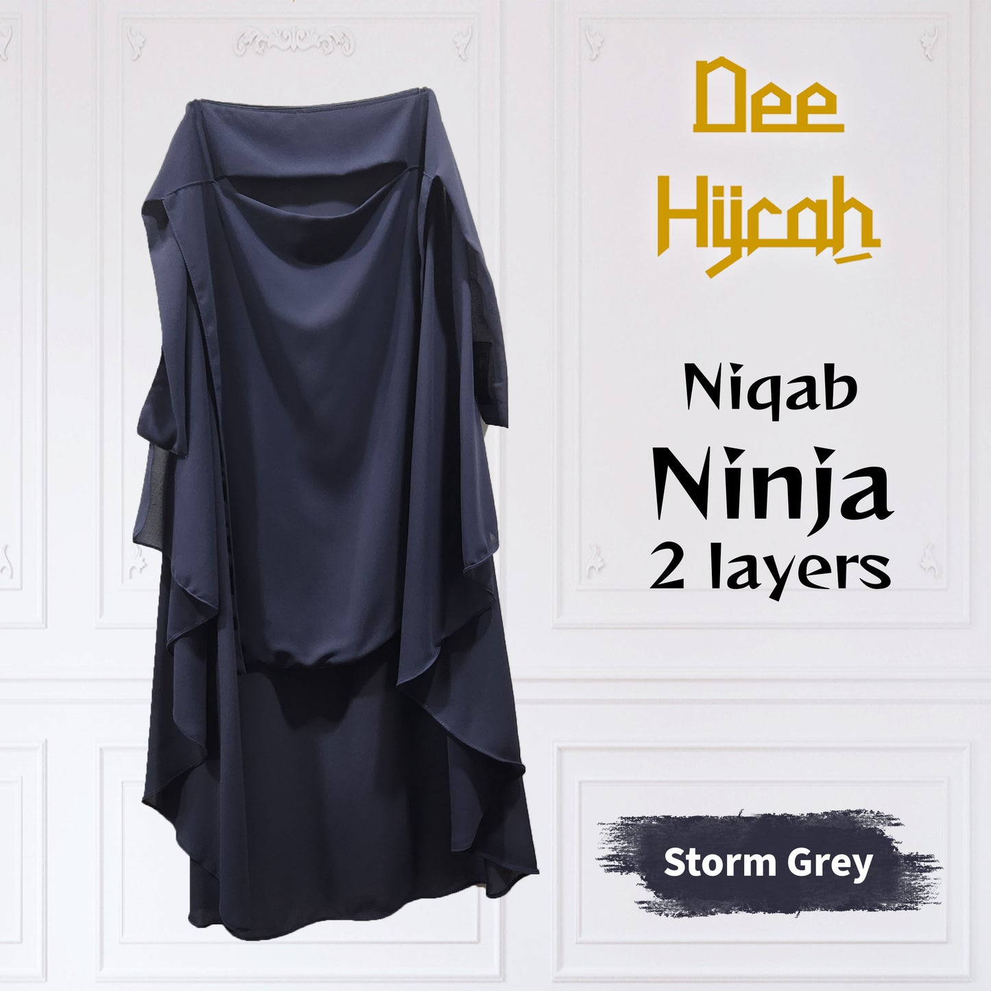 Long Niqab Ninja with 2 layers
